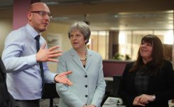 Exclusive interview: Theresa May insists Britain WILL leave customs union post-Brexit