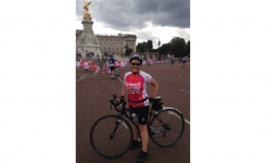 Fast moving Kim gets back on bike to ride to Paris for charity